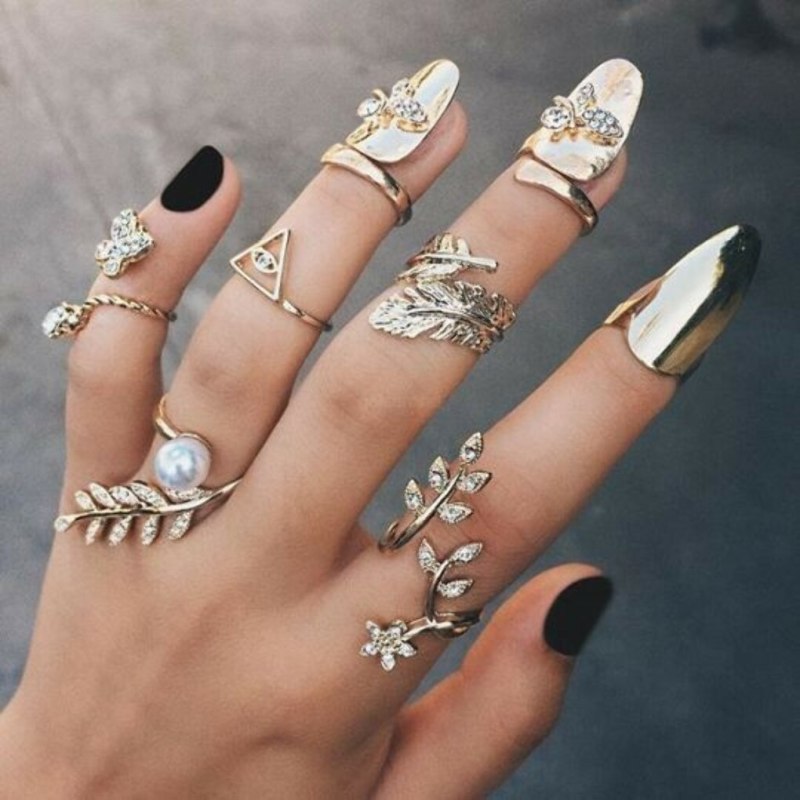 Серьги с гель лаком