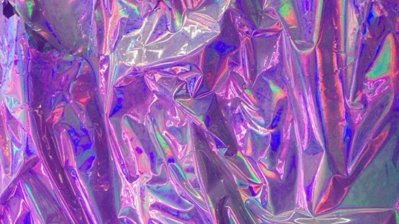 Голографическая пленка Rainbow Silver
