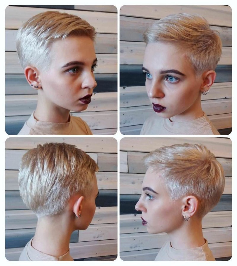 Короткие женские стрижки со всех стор