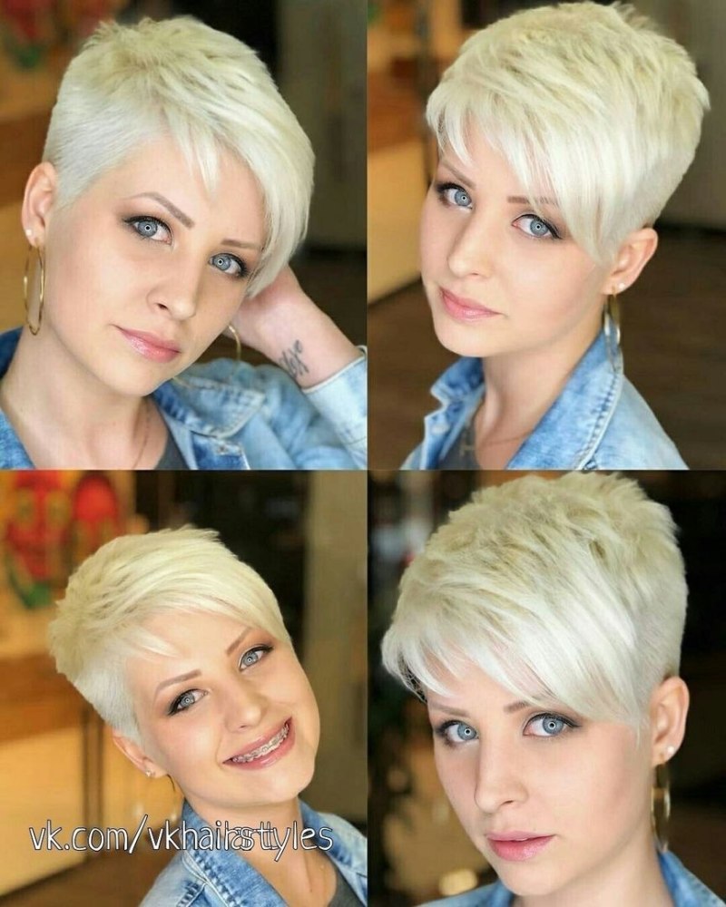 Стрижка Пикси асимметрия