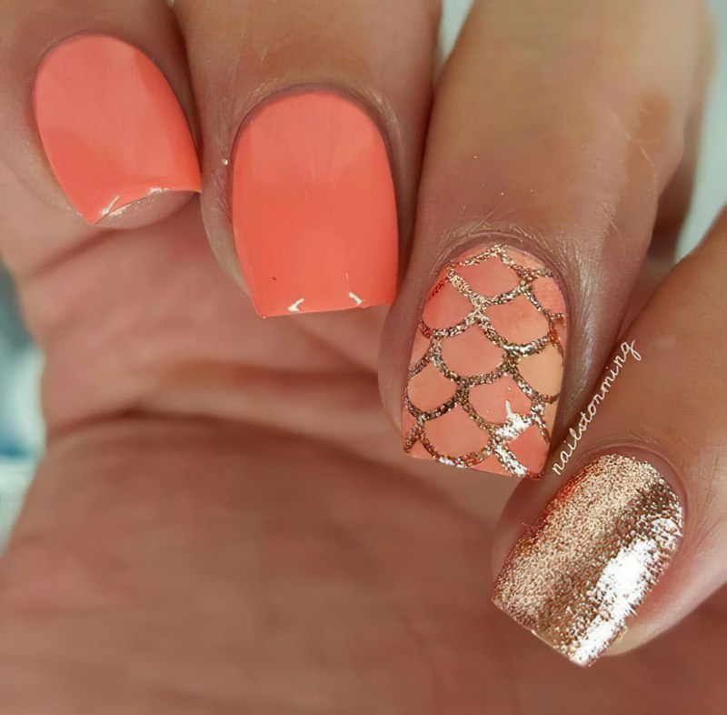 Коралловый френч