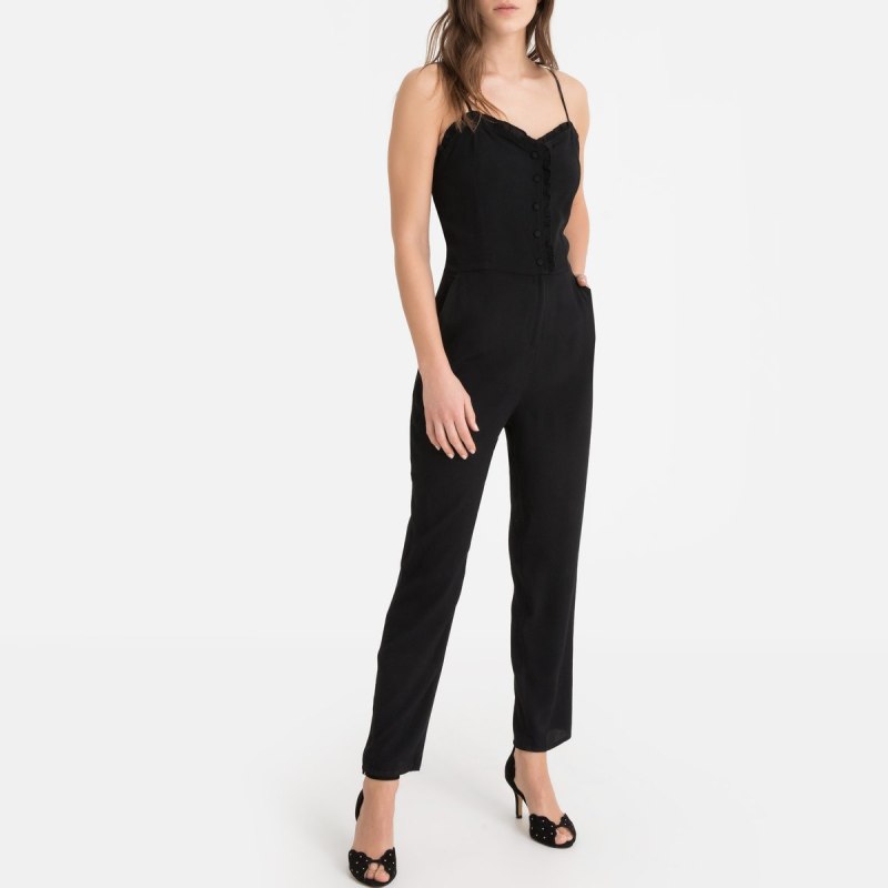 ASOS комбинезон чёрный бюстье