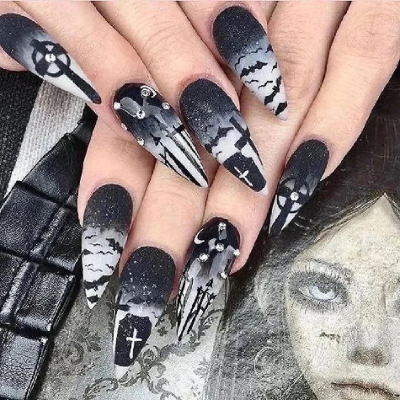 Маникюр Готический и эстетический