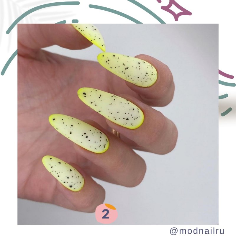 Маникюр дизайн перепелиное яйцо
