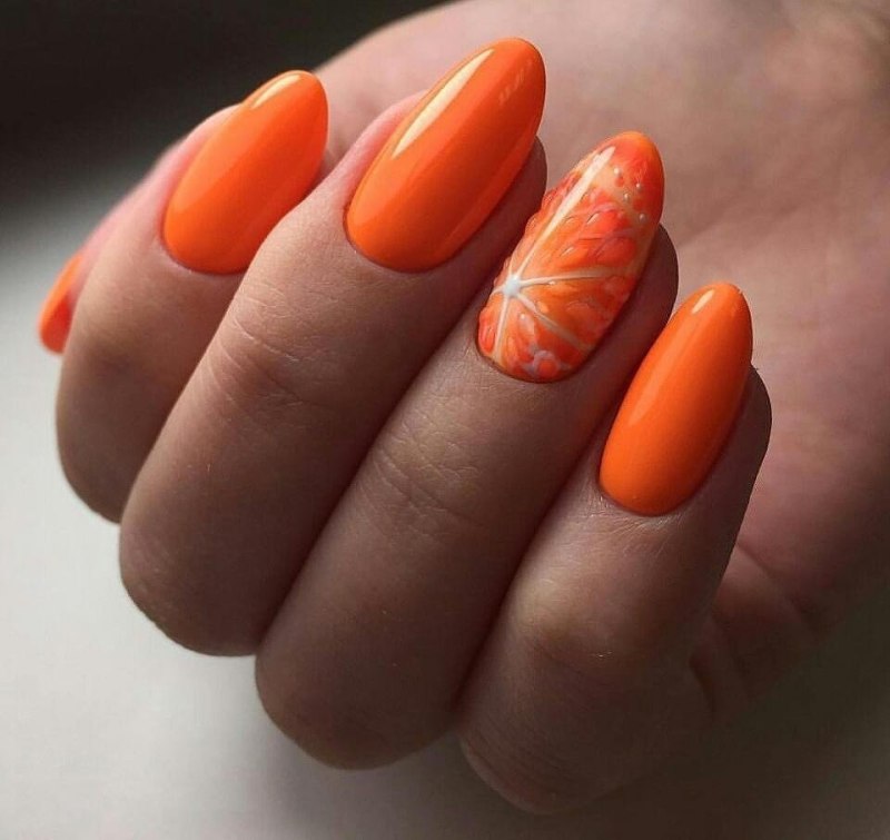 Essie лак для ногтей оранжевый