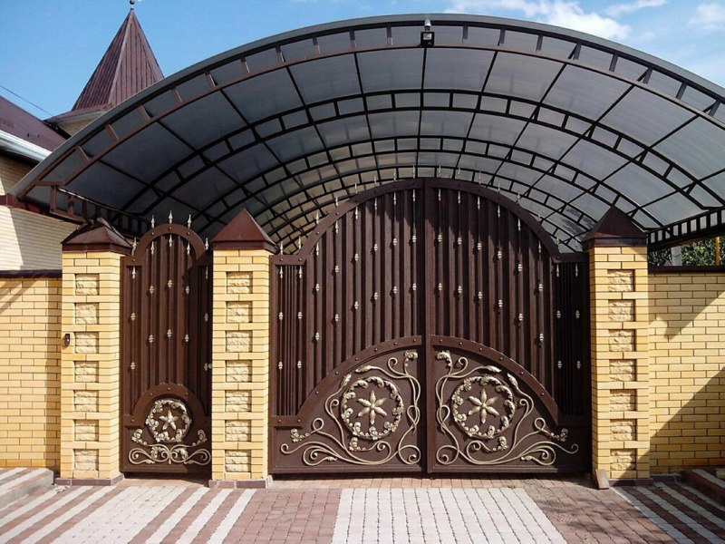 Текстура металлических ворот