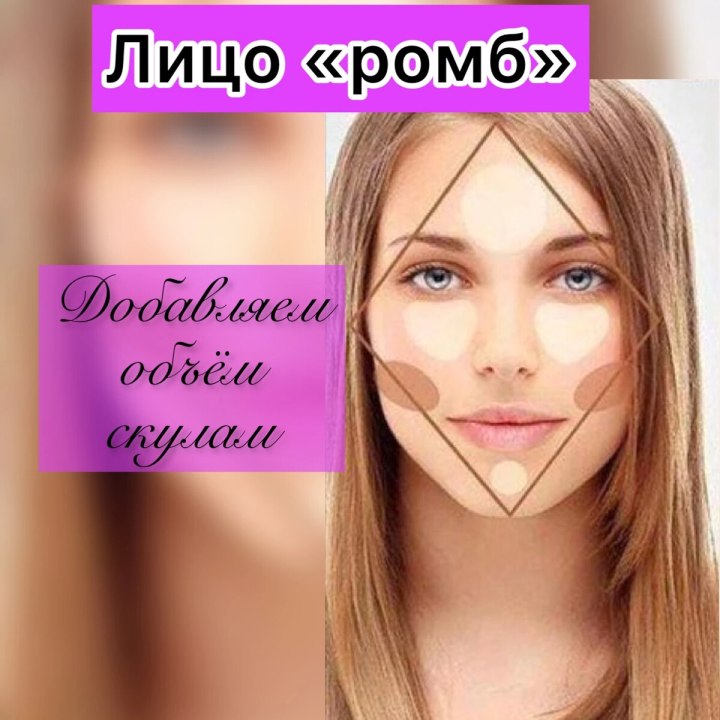 Контуринг волос для квадратного лица