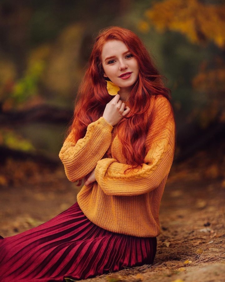 Девушка осень
